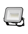 30W LED breedstraler, Samsung LED chip - IP65, zwart, 3000K, PRO-Series, buiten