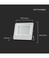 200W LED breedstraler, Samsung LED chip - 160lm/W, IP65, zwart, 4000K, buiten