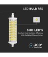 R7S 118mm / 16W LED lamp - 2000lm, 300° stralingshoek, vervangt 126W, keramische behuizing