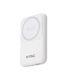 10000mAh magnetische draadloze powerbank, 20W - MagSafe, PD snelladen, LED indicator, wit