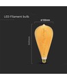 St120 Vt-2273 lamp 4W - spiraal, kooldraad, 2700K, amber glas