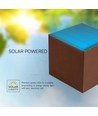 9W Solar wandlamp met sensor - 860lm, 3.7V, IP65, 3000K, PIR bewegingssensor, warm wit