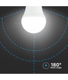 3 st. E27 4,5W LED kogellampen - G45, 4000K, wit glas, 3-pack