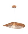 E27 designer pendelophanging met henneptouw - 60cm, bruin, IP20, zonder lichtbron