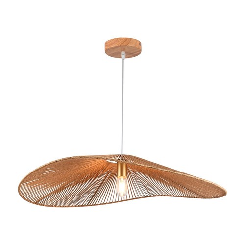 E27 Designer pendelophanging in touw - 1 meter, max 40W, IP20, Ø80cm, 2 jaar garantie