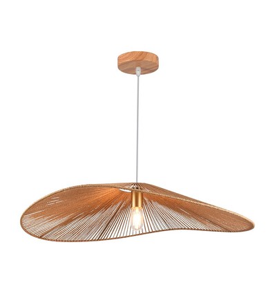 E27 Designer pendelophanging in touw - 1 meter, max 40W, IP20, Ø80cm, 2 jaar garantie