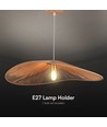 E27 Designer pendelophanging in touw - 1 meter, max 40W, IP20, Ø80cm, 2 jaar garantie