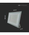 100W LED breedstraler, wit - 95lm/W, IP65, 6500K, buiten
