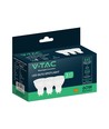 3 stuks V-Tac 6W GU10 LED lampen - 445lm, 110 graden, 4000K