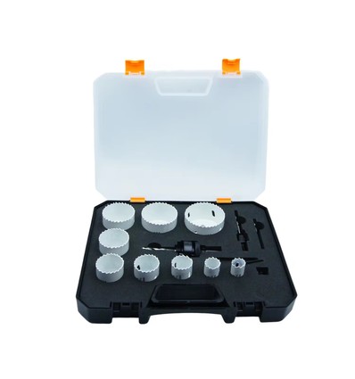9-delige gatenzagenset - Ø19-64mm, Bi-metaal gatenzaag
