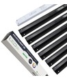 Zwart Troldtekt LED Railsysteem 6x60 cm - Ingebouwd, Akustilight incl. bedrading en driver