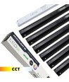 Zwart Troldtekt CCT LED Railsysteem 6x60 cm - Ingebouwd, Akoestisch licht incl. draden en driver