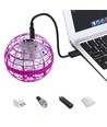 Hover Orb vliegende bal met RGB-licht - Ø9,5 cm, paars, perfect voor kinderen en jonge geesten