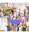 Hover Orb vliegende bal met RGB-licht - Ø8,5 cm, paars, perfect voor kinderen en kinderlijke zielen