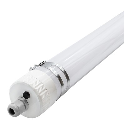 150cm 60W Dura66 LED-armatuur, doorvoerbedraad - IP66, 150lm/W, IK10