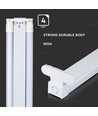 120 cm 2x18W T8 LED dubbelarmatuur - Samsung chip, incl. LED buis