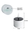 6-pak LED solar kaarsen - Ø5cm, 6,4cm hoog, IP44 buiten