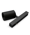Magnetische Mini LED railspot - Antraciet, 1W, Geschikt voor PicoTrack 2 rails, RA92, 12V