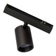 Magnetische Mini LED railspot - Antraciet, 1W, Geschikt voor PicoTrack 2 rails, RA92, 12V