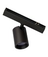 Magnetische Mini LED railspot - Antraciet, 1W, Geschikt voor PicoTrack 2 rails, RA92, 12V