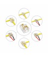 LED strip multi-connector - 10mm, enkelkleurig, IP20, 5V-24V