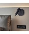LEDlife zwarte leeslamp - 2,5W, RA90, voor wandmontage