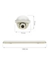 150cm 52W Limea Gigant compleet LED armatuur - 8900lm, IP65, IK10, 4000K, doorvoerbedraad