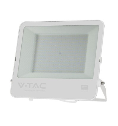 Vt-44204 projector 200W - met Samsung-chip, 1m kabel, 4000K, wit behuizing, mat glas, IP65