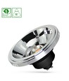 12W AR111 GU10 LED-lamp - 15°, zwart, 5 jaar garantie