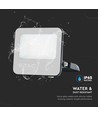 30W LED breedstraler - 185lm/W, IP65, Samsung LED chip, koud wit, zwarte behuizing, buiten
