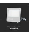 30W LED breedstraler - 185lm/W, IP65, Samsung LED chip, koud wit, zwarte behuizing, buiten