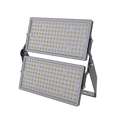 500W LED breedstraler - 135lm/W, 67.500lm, IP65, zwart, buiten