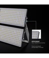 500W LED breedstraler - 135lm/W, 67.500lm, IP65, zwart, buiten