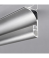 2m LED-profielset voor plafondrand / ornament - Alu-kleur, indirect licht, incl. diffuser