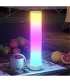 Oplaadbare RGBIC+CCT LED tafel-/nachtlamp - 32cm, Bluetooth, Wit, touch dimbaar, IP20 binnenshuis