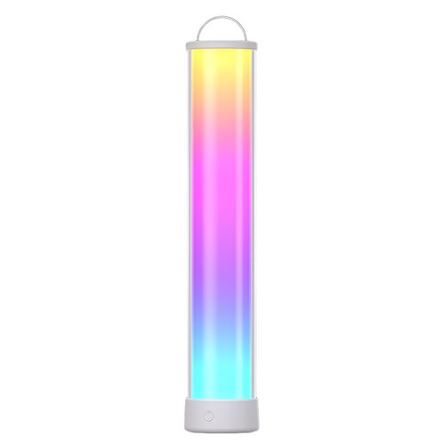 Oplaadbare RGBIC+CCT LED tafel-/nachtlamp - 32cm, Bluetooth, Wit, touch dimbaar, IP20 binnenshuis