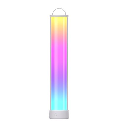Oplaadbare RGBIC+CCT LED tafel-/nachtlamp - 32cm, Bluetooth, Wit, touch dimbaar, IP20 binnenshuis