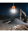 150W LED-werklamp met karabijnhaak en 5m snoer - 5000K, Schuko-stekker