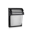 VT-754 wandlamp E27 - mat zwart, mat glas
