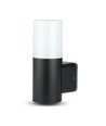 Vt-7616 tuinmuurlamp GU10 - aluminium behuizing, zwart IP54