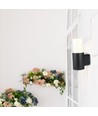 Vt-7616 tuinmuurlamp GU10 - aluminium behuizing, zwart IP54