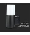 Vt-7616 tuinmuurlamp GU10 - aluminium behuizing, zwart IP54