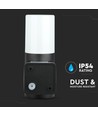 Vt-7616 tuinmuurlamp GU10 - aluminium behuizing, zwart IP54