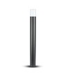 Vt-7618 paaltjesspot GU10 - aluminium behuizing, zwart IP54