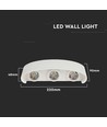 Vt-846 LED wandlamp 5W - 4000K, gezandstraald wit