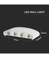 Vt-848 LED wandlamp 7W - 3000K, zandwit