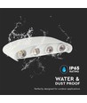 Vt-848 LED wandlamp 7W - 3000K, zandwit