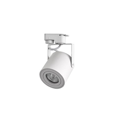 LED spotarmatuur voor GU10 lamp - wit, 1-fase, ø80mm, 1F2W