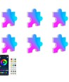 6 st. Puzzel RGBIC wandlamp - complete set met 6 stukken