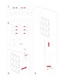 6 st. Puzzel RGBIC wandlamp - complete set met 6 stukken